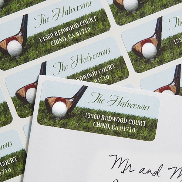 Personalized Golf Return Address Labels
