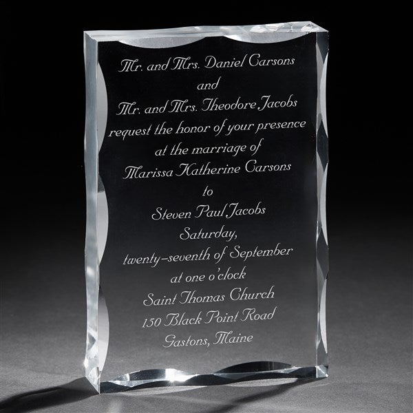 Personalized Wedding Invitation Keepsake Gift - 7009