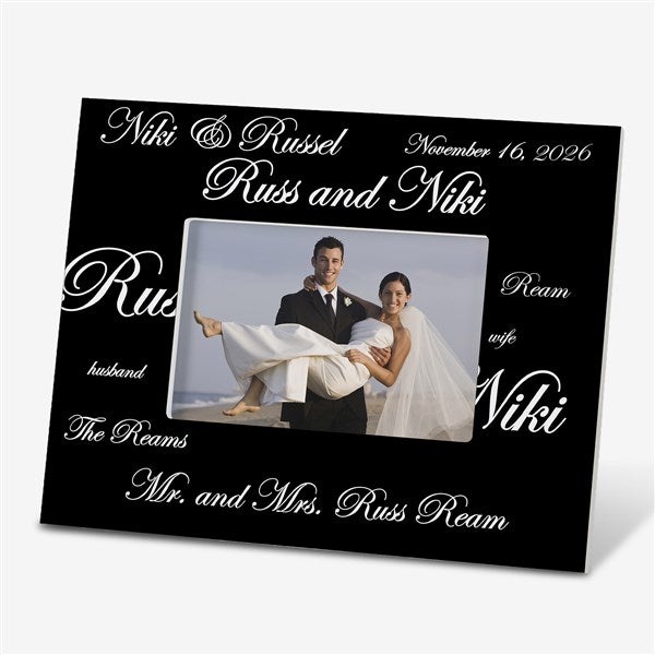 Personalized Wedding Picture Frames - Mr and Mrs Collection - 7035