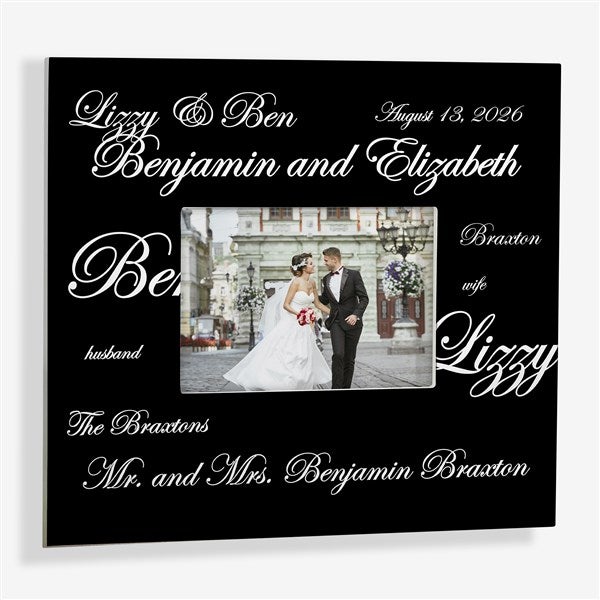 Personalized Wedding Picture Frames - Mr and Mrs Collection - 7035