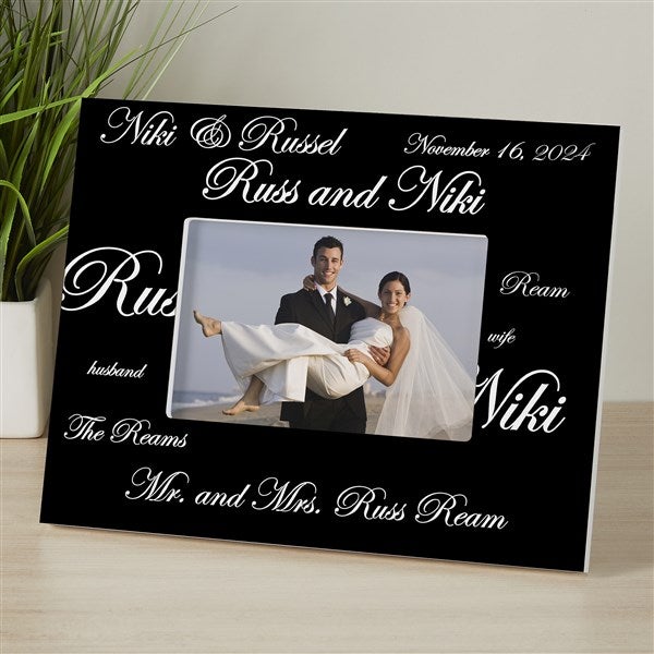 Personalized Wedding Picture Frames - Mr and Mrs Collection - 7035