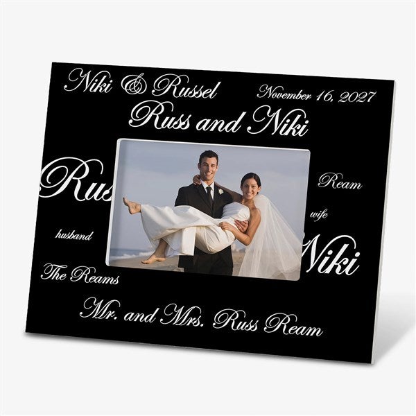 Personalized Wedding Picture Frames - Mr and Mrs Collection - 7035