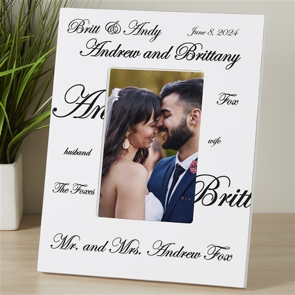 Personalized Wedding Picture Frames - Mr and Mrs Collection - 7035