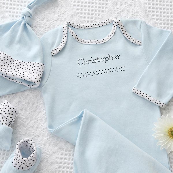 Personalized Baby Clothes Gift Set Newborn Boy