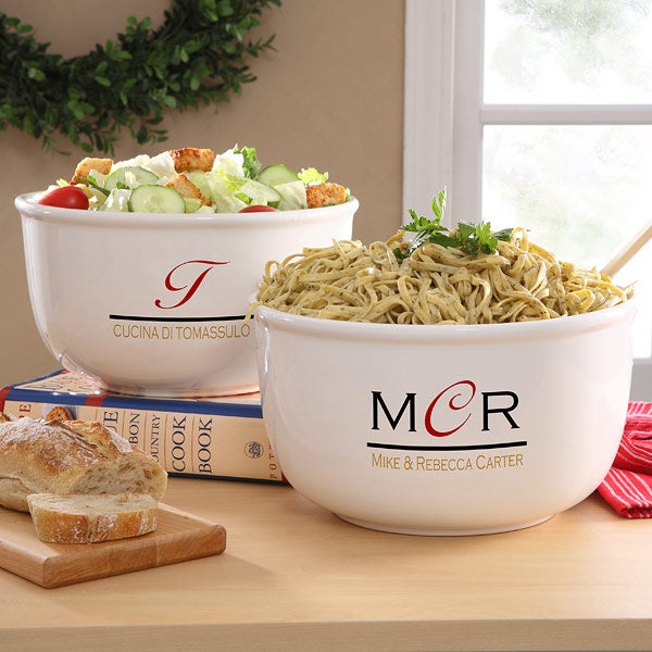 Chef's Monogram Personalized Serving Bowl - 7110