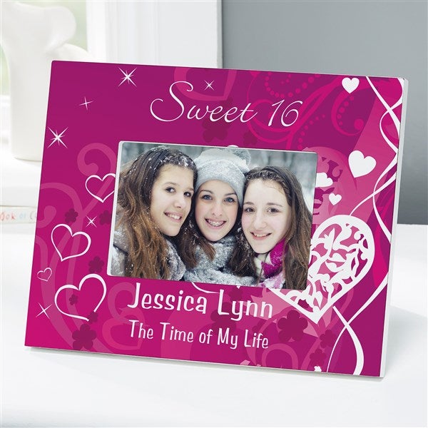 Sweet Sixteen Personalized Birthday Picture Frames - 7136