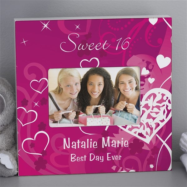 Sweet Sixteen Personalized Birthday Picture Frames - 7136