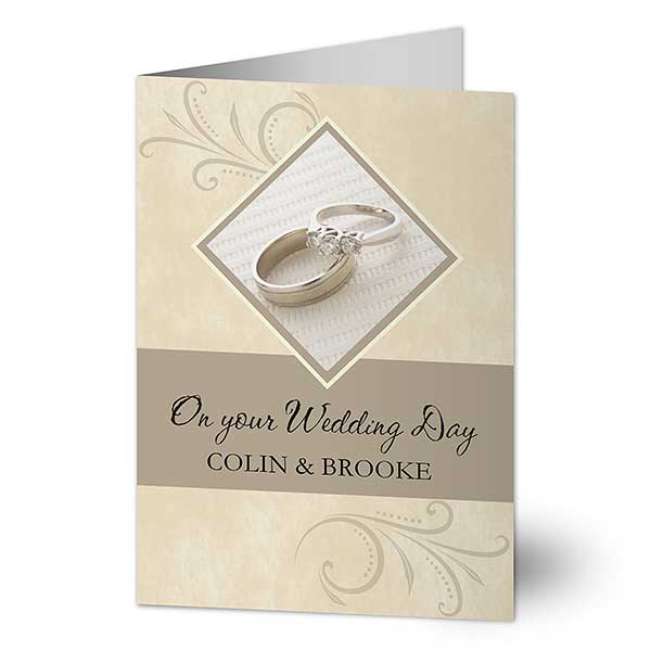 Personalized Greeting Cards - On Your Wedding Day - 7525