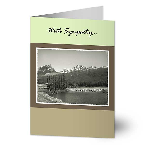 Personalized Sympathy Cards - Mountain View - 7526