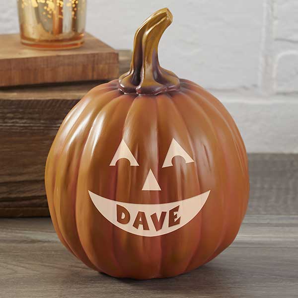 Personalized Jack-O-Lantern Halloween Pumpkins - 7566