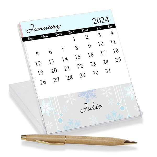 Personalized Desk Calendar - Changing Seasons - 7634