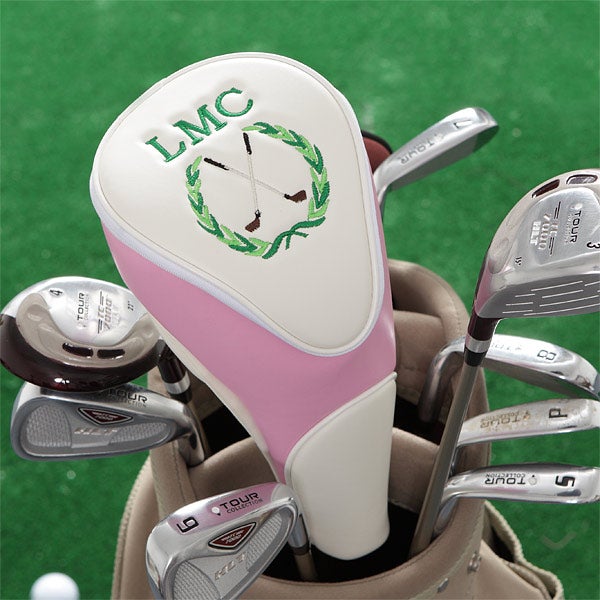Ladies Personalized Golf Club Head Cover Golf Crest