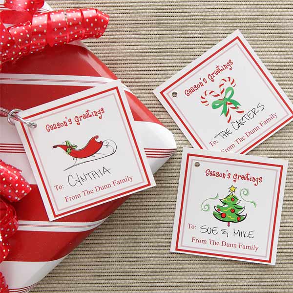 personalized christmas gift tags