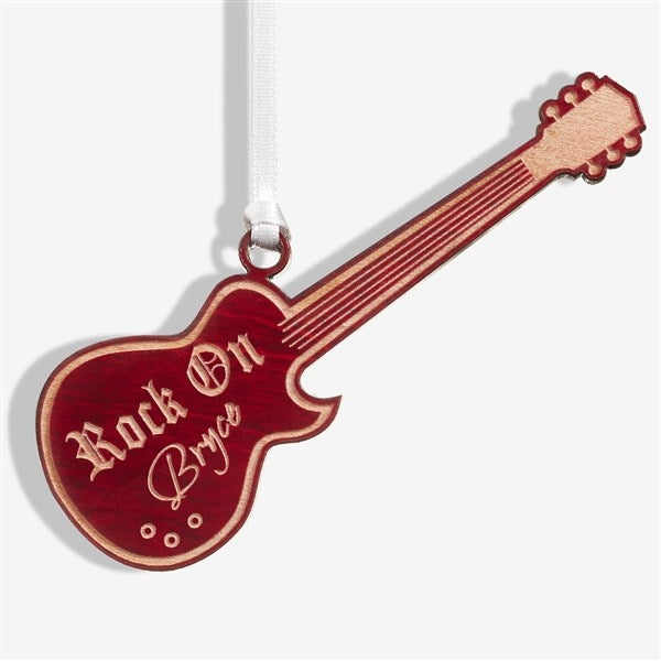Personalized Guitar Christmas Ornaments - 7753