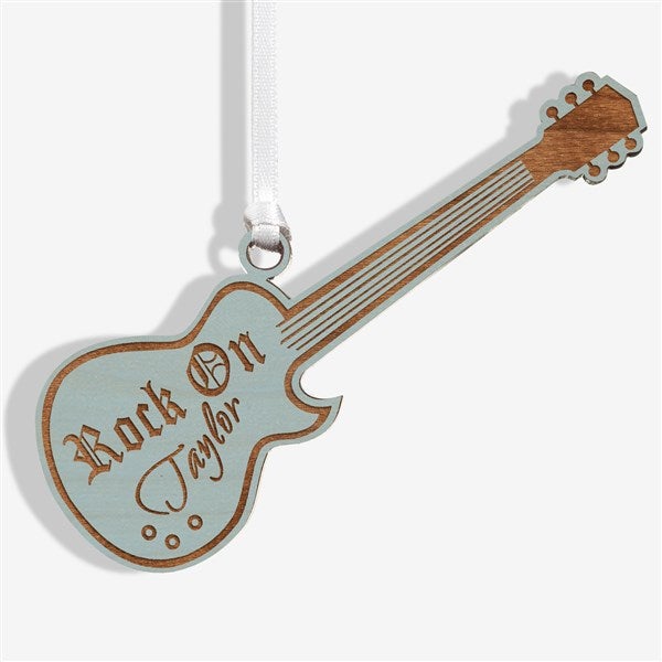 Personalized Guitar Christmas Ornaments - 7753