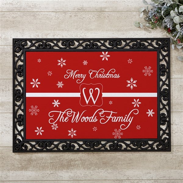 Custom Winter Door Mat (Personalized)