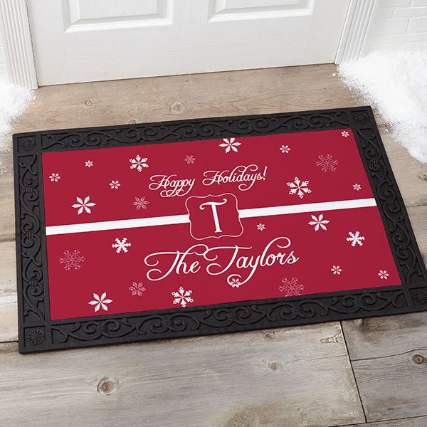 Personalized Doormat Winter Wonderland