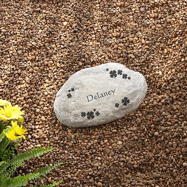 Personalized Garden Stepping Stones - Irish Shamrocks - 7966