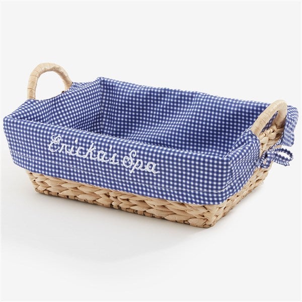 Personalized Woven Wicker Basket - 8119
