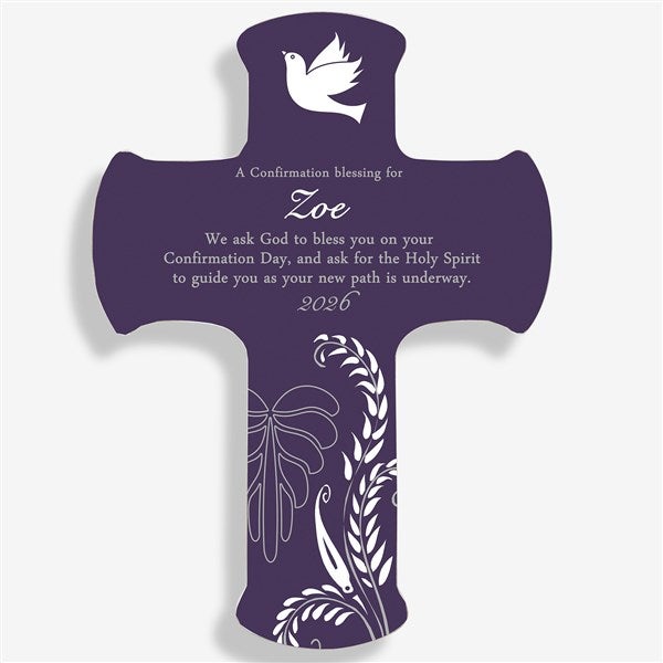 Confirmation Gifts - Personalized Wall Cross Keepsake - 8129