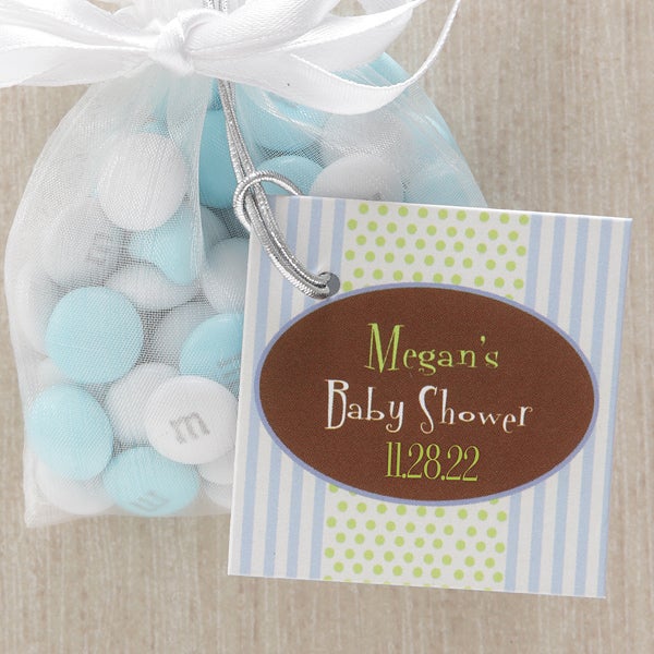 Girl Christening favour gift tags with ribbon Baby Shower Baby Boy 