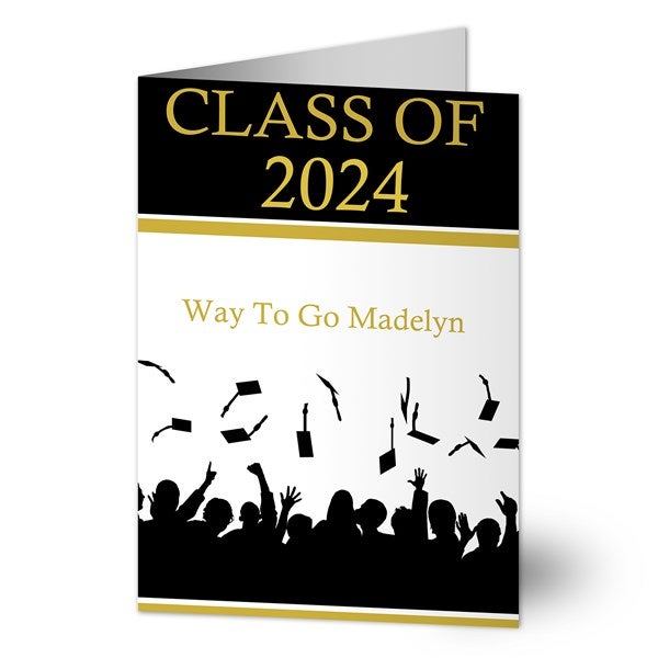 Personalized Graduation Cards - Hats Are Off - 8343