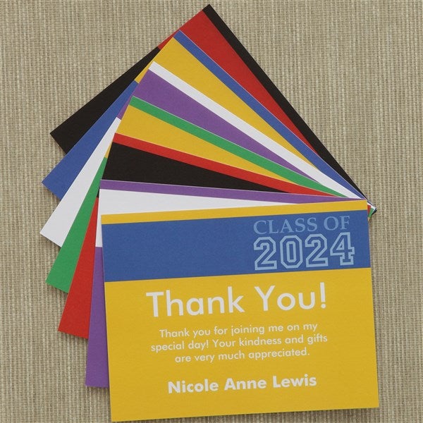 Personalized Graduation Thank You Notes - Academic Adventures - 8495