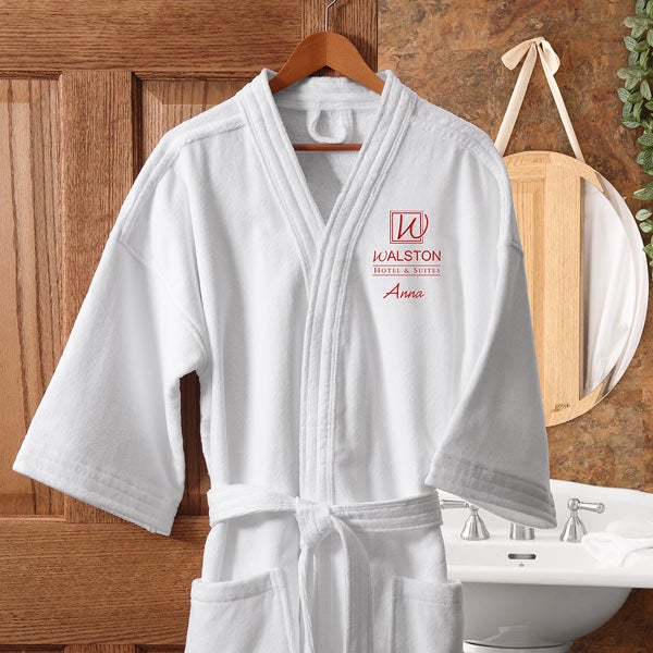 Personalized Corporate Embroidered Logo Robe - 8561