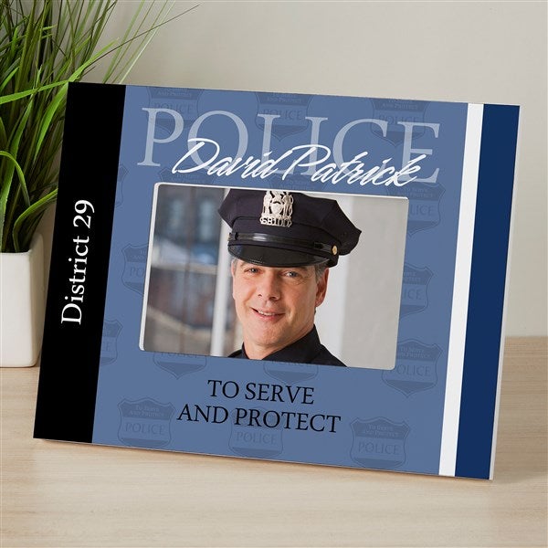 Personalized Police Officer Picture Frame - 8801