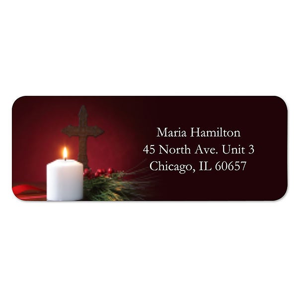 Personalized Light Of Christmas Return Address Labels - 9036