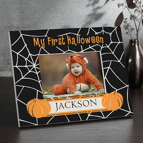 Personalized Baby's First Halloween Photo Frame - 9110