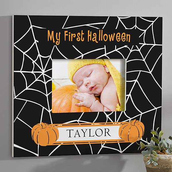 Personalized Baby's First Halloween Photo Frame - 9110