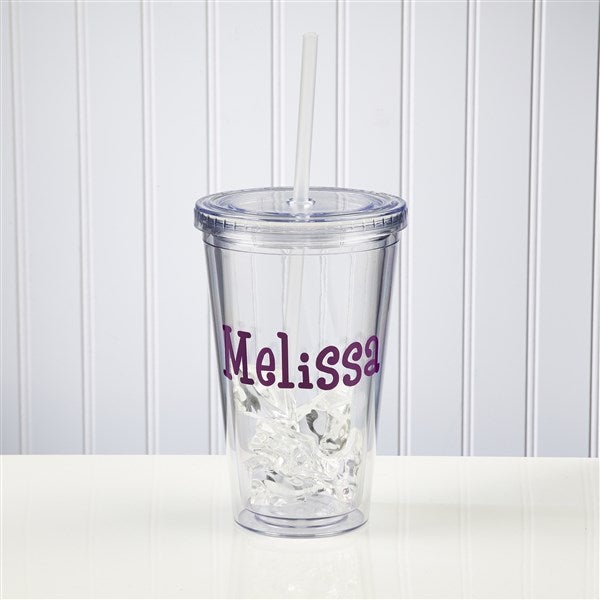 Hoppy Easter Personalized Photo 17 oz. Acrylic Insulated Tumbler