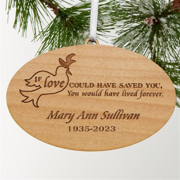 Personalized Memorial Christmas Ornament - Forever Loved - 9230