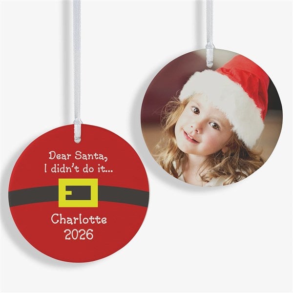 Personalized Christmas Ornaments - Santa's Belt - 9231