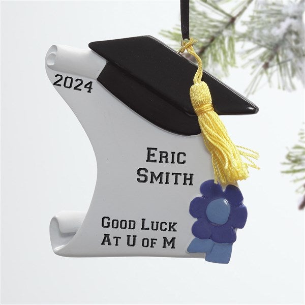 Graduation Cap Christmas Ornament 