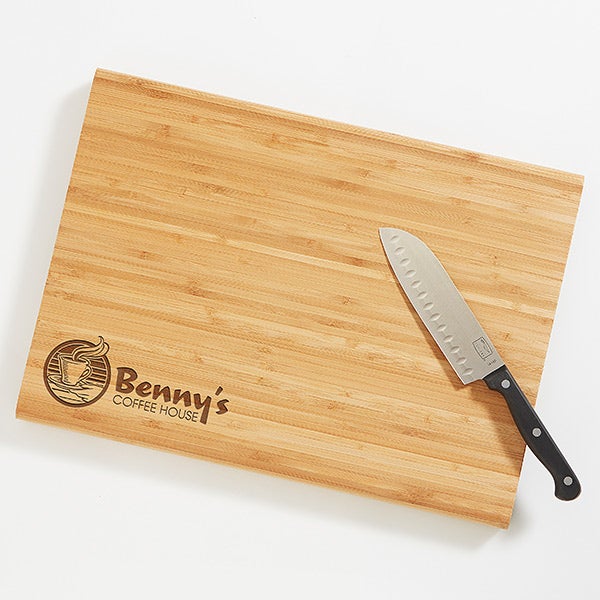 Personalized Bamboo Cutting Board With Your Business Logo - 9458