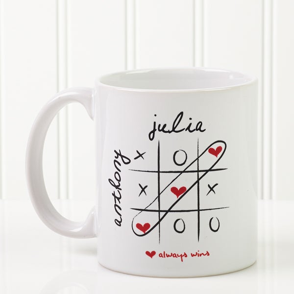Personalized Heart Coffee Mugs Love Always Wins Personalized Heart Coffee Mugs Love Always Wins