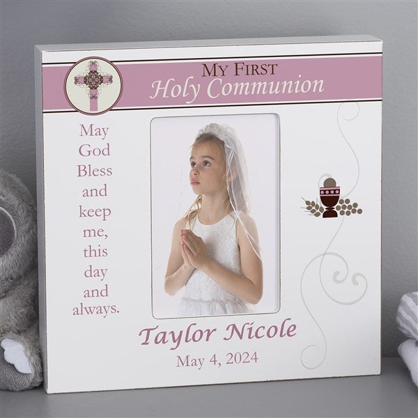 Personalized Communion Picture Frame for Girls - 9646