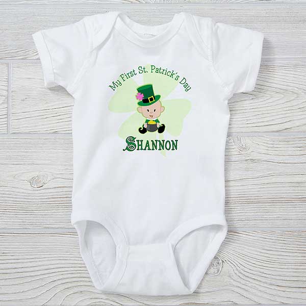 Personalized Baby's First St Patrick's Day Clothing - 9673