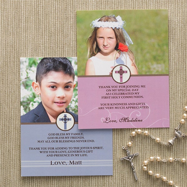 Photo First Communion Thank You Cards - Special Day