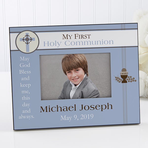 A Boy S First Communion Personalized Frame