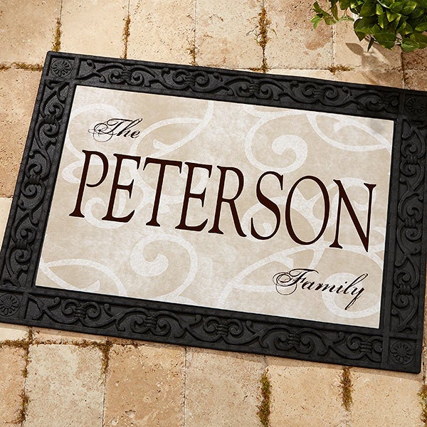 Personalized Doormat Family Name Welcome Mat For The Home