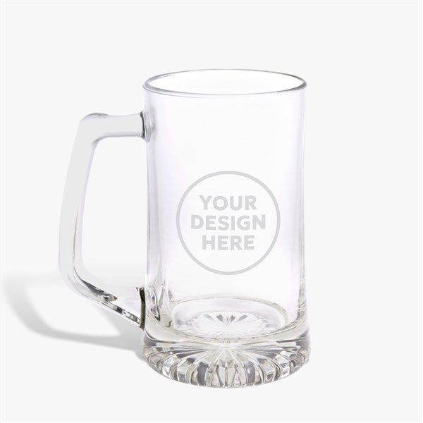 Personalized Engraved Logo Glass Bar Mug - 9994