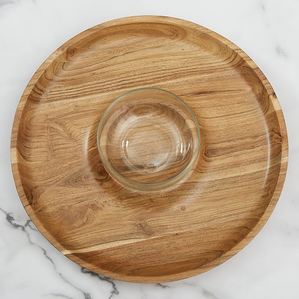 Personalized Chip and Dip Serving Dish Write Your Own