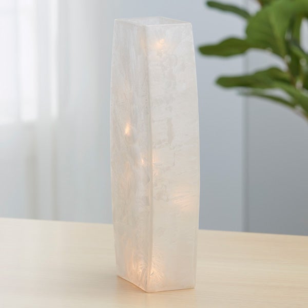 Family Photo Personalized Large Frosted Tabletop Light