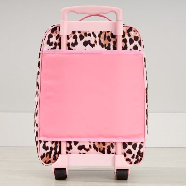 Leopard Print Personalized Kids Rolling Luggage by Stephen Joseph