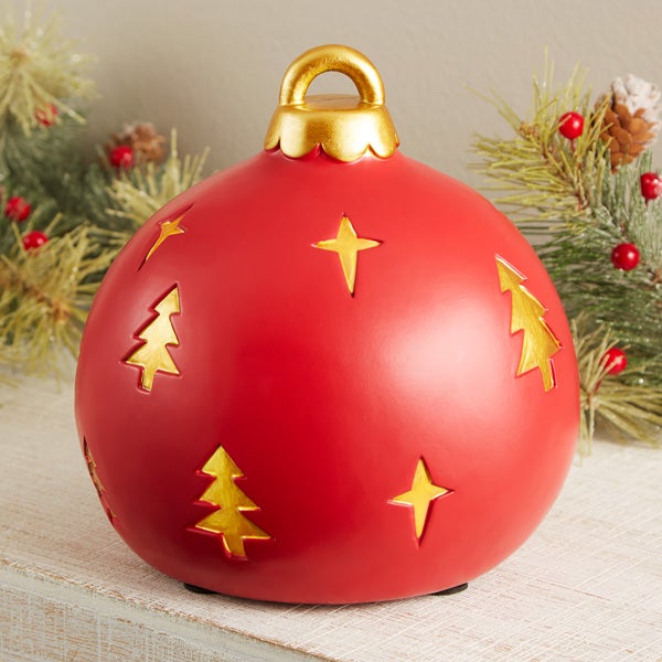 Merry & Bright Personalized Light Up Resin Table Top Ornament