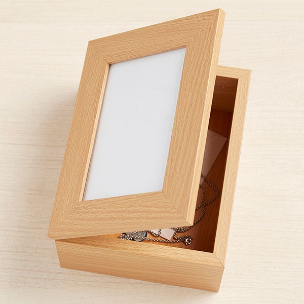 Your Life Gave Us Memories Engraved Memorial Photo Keepsake Box