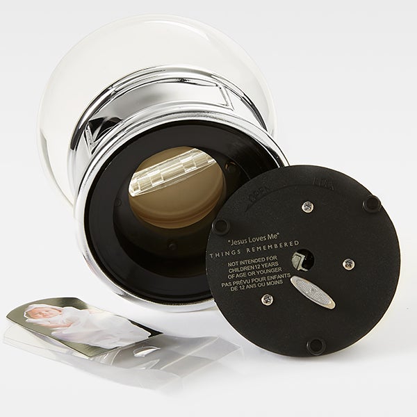 Engraved Baptism & First Communion "Bless This Child" Snow Globe